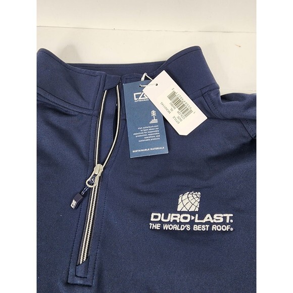 NEW Cutter & Buck Jacket Mens XL Blue CB Windbreaker Full Zip Adult - Picture 2 of 10